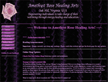Tablet Screenshot of amethysthealing.com
